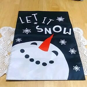Holiday Home Decor, Christmas Snowman Garden Flag, new item